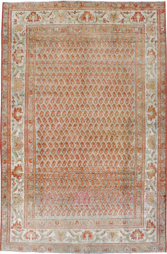 Vintage Persian Malayer Rug, No.21526 - Staging