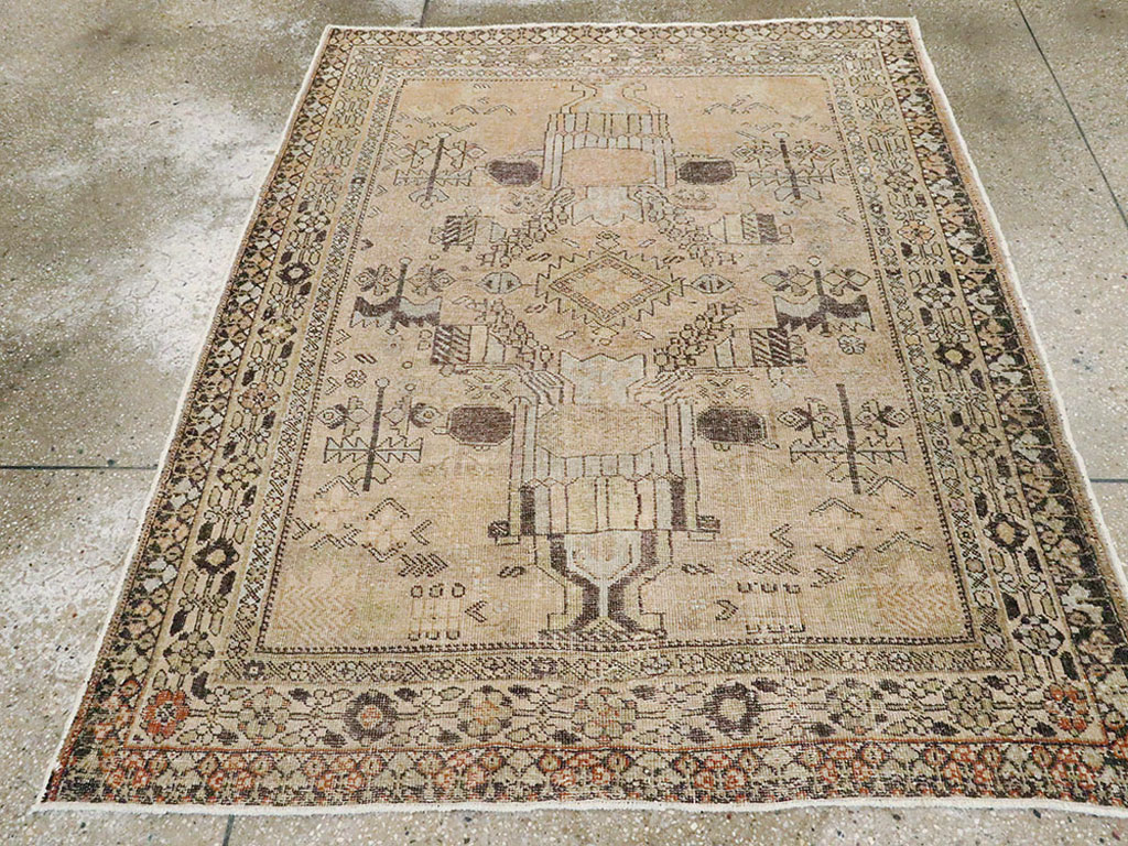 Vintage Persian Afshar Rug, No.21527 - Staging