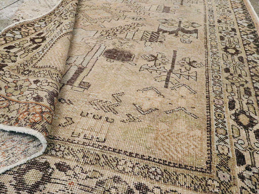 Vintage Persian Afshar Rug, No.21527 - Staging