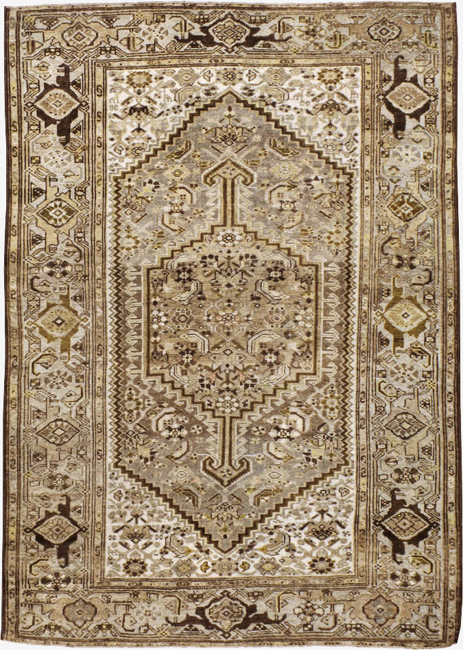 Vintage Persian Malayer Rug, No.21528 - Staging