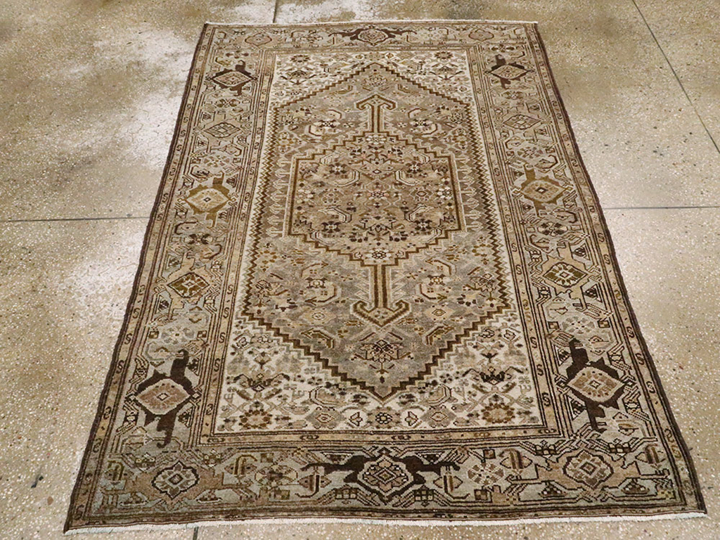 Vintage Persian Malayer Rug, No.21528 - Staging