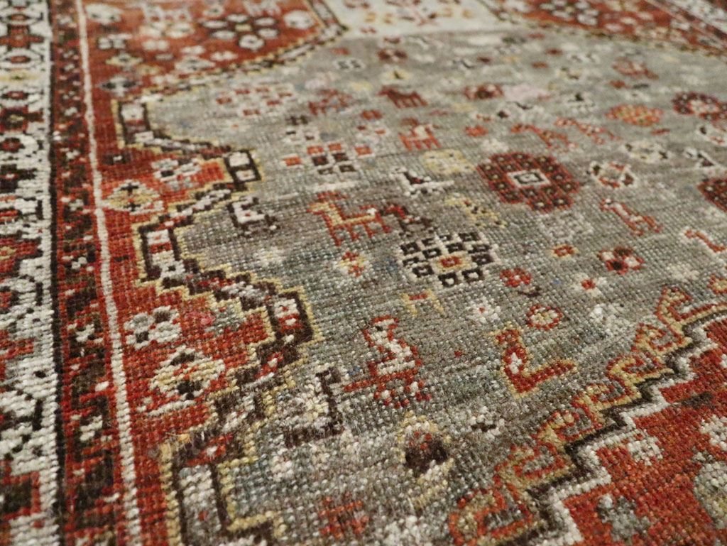 Antique Persian Khamseh Rug, No.21530 - Staging