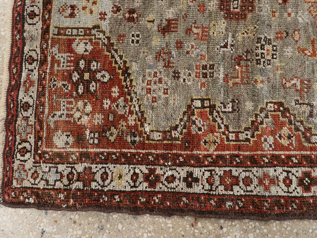 Antique Persian Khamseh Rug, No.21530 - Staging