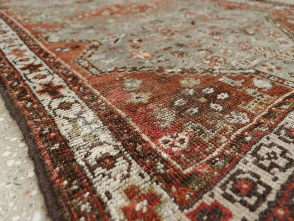 Antique Persian Khamseh Rug, No.21530 - Staging