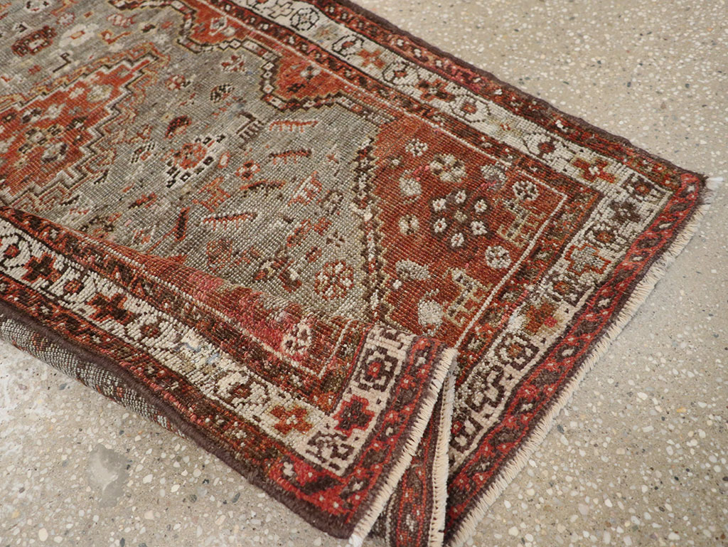 Antique Persian Khamseh Rug, No.21530 - Staging