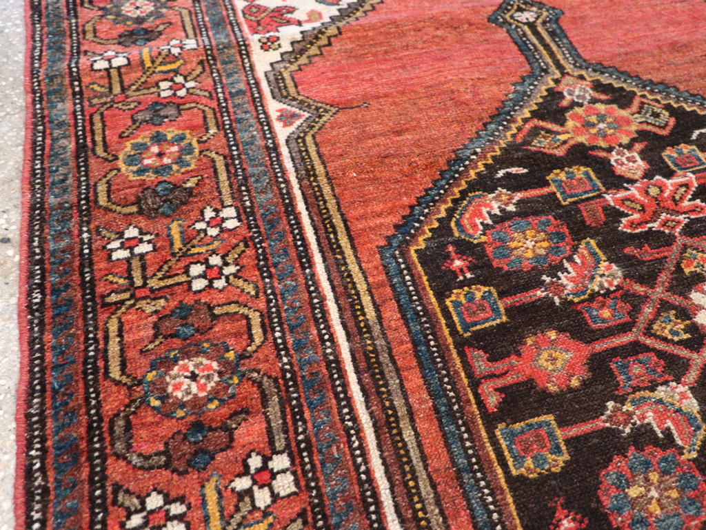 Antique Persian Malayer Accent Rug, No.21531 - Staging