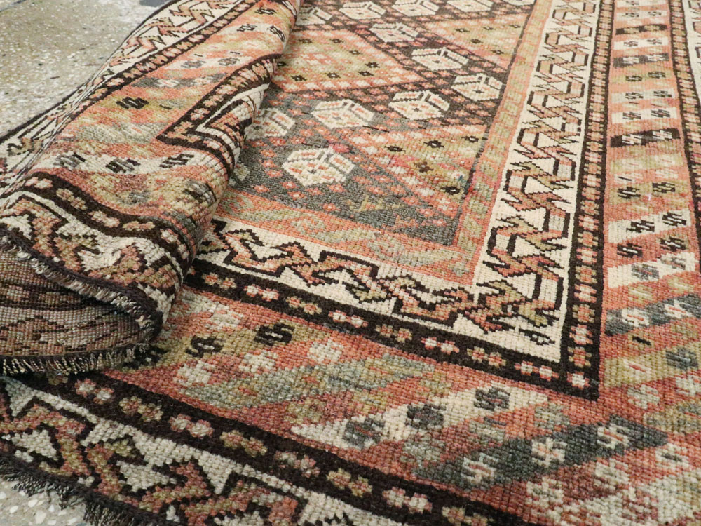 Antique Persian Khamseh Rug, No.21532 - Staging