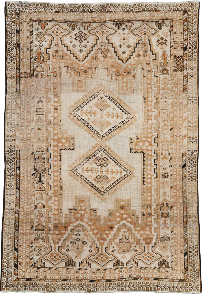 Vintage Persian Afshar Rug, No.21533 - Staging