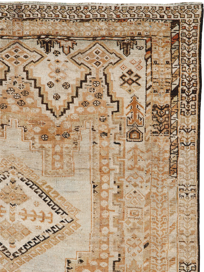 Vintage Persian Afshar Rug, No.21533 - Staging