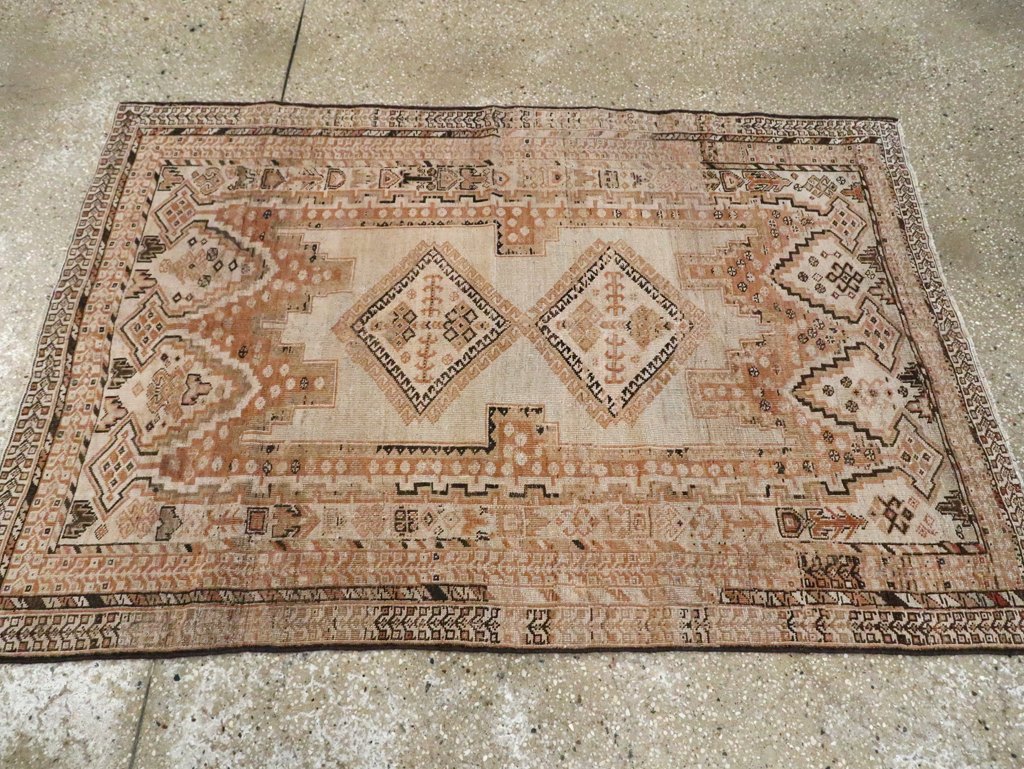 Vintage Persian Afshar Rug, No.21533 - Staging