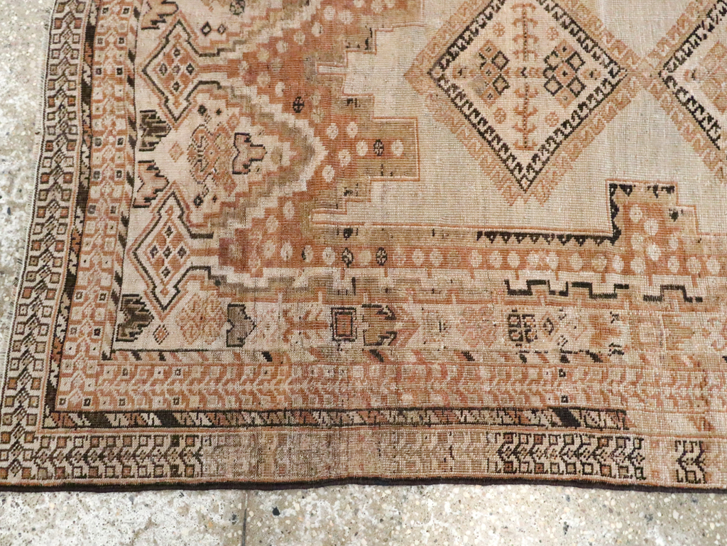 Vintage Persian Afshar Rug, No.21533 - Staging