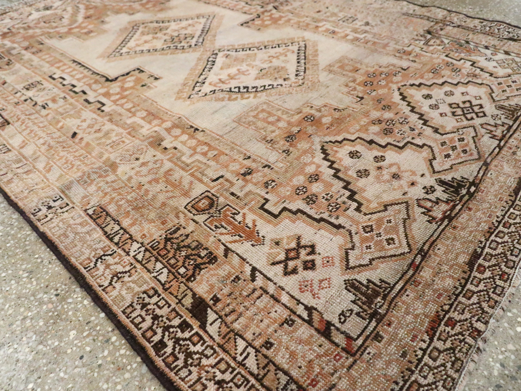 Vintage Persian Afshar Rug, No.21533 - Staging