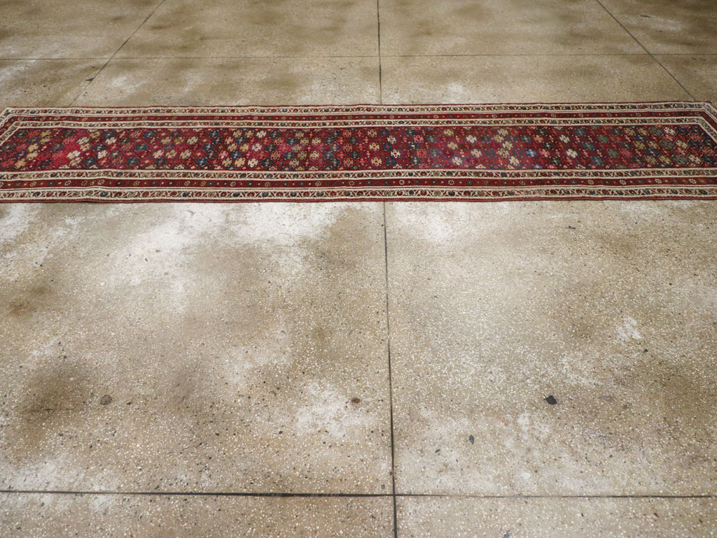 Antique Persian Kurdish Runner, No.21535 - Staging