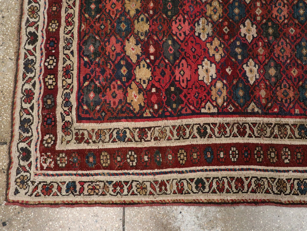Antique Persian Kurdish Runner, No.21535 - Staging