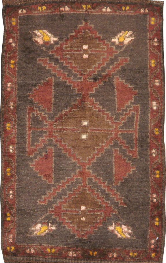 Vintage Turkish Oushak Rug, No.21544 - Staging