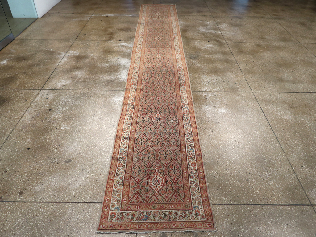 Antique Persian Serab Runner, No.21548 - Staging