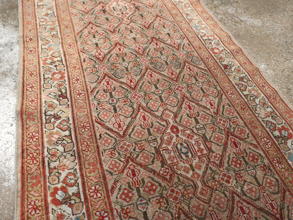 Antique Persian Serab Runner, No.21548 - Staging