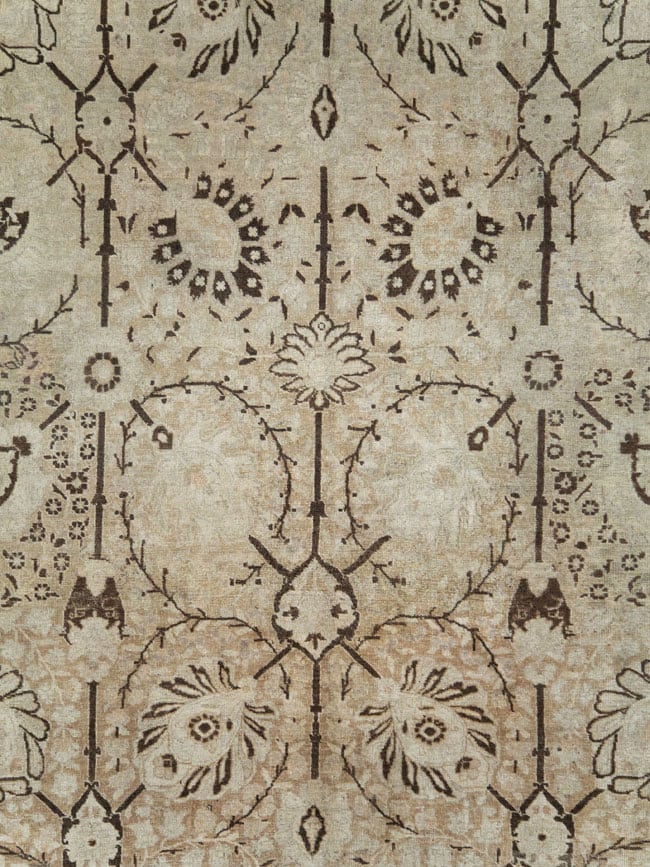 Antique Persian Tabriz Carpet, No.21553 - Staging