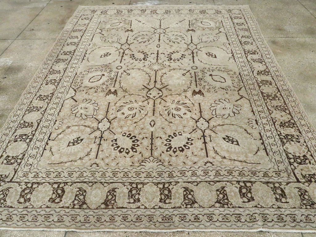 Antique Persian Tabriz Carpet, No.21553 - Staging