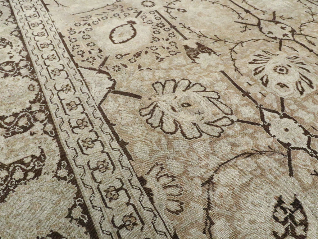Antique Persian Tabriz Carpet, No.21553 - Staging