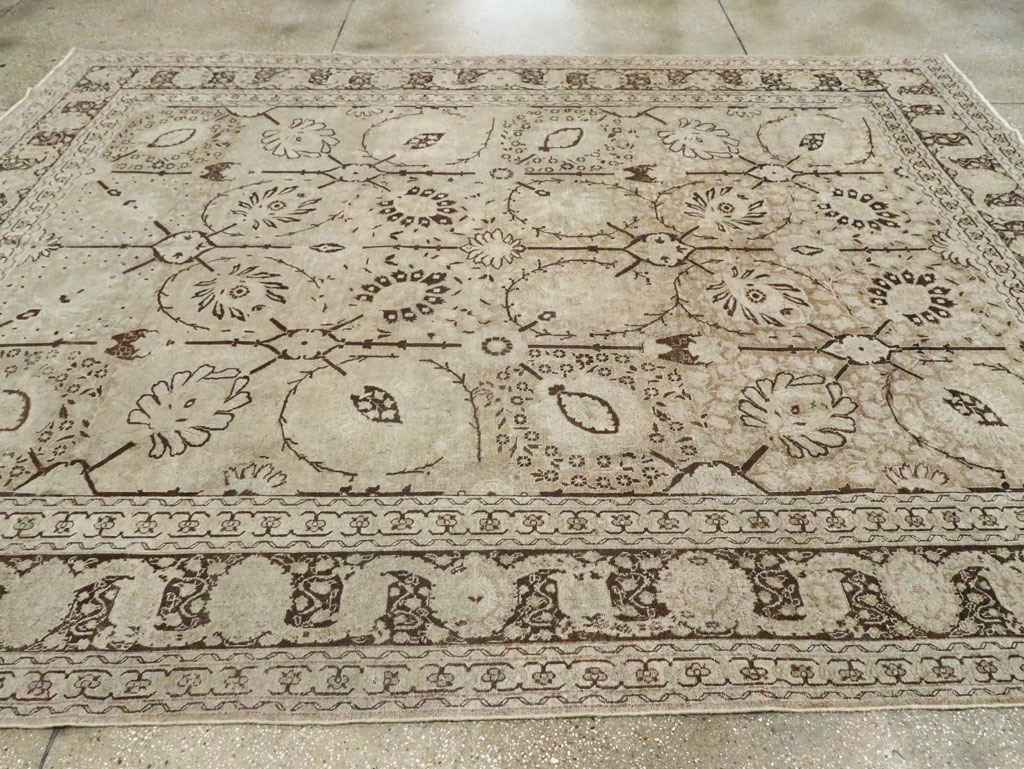 Antique Persian Tabriz Carpet, No.21553 - Staging