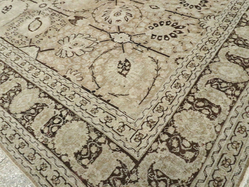 Antique Persian Tabriz Carpet, No.21553 - Staging