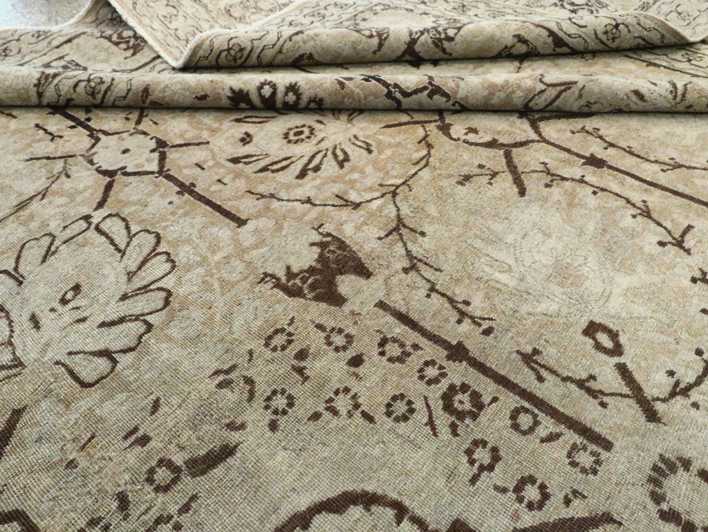 Antique Persian Tabriz Carpet, No.21553 - Staging