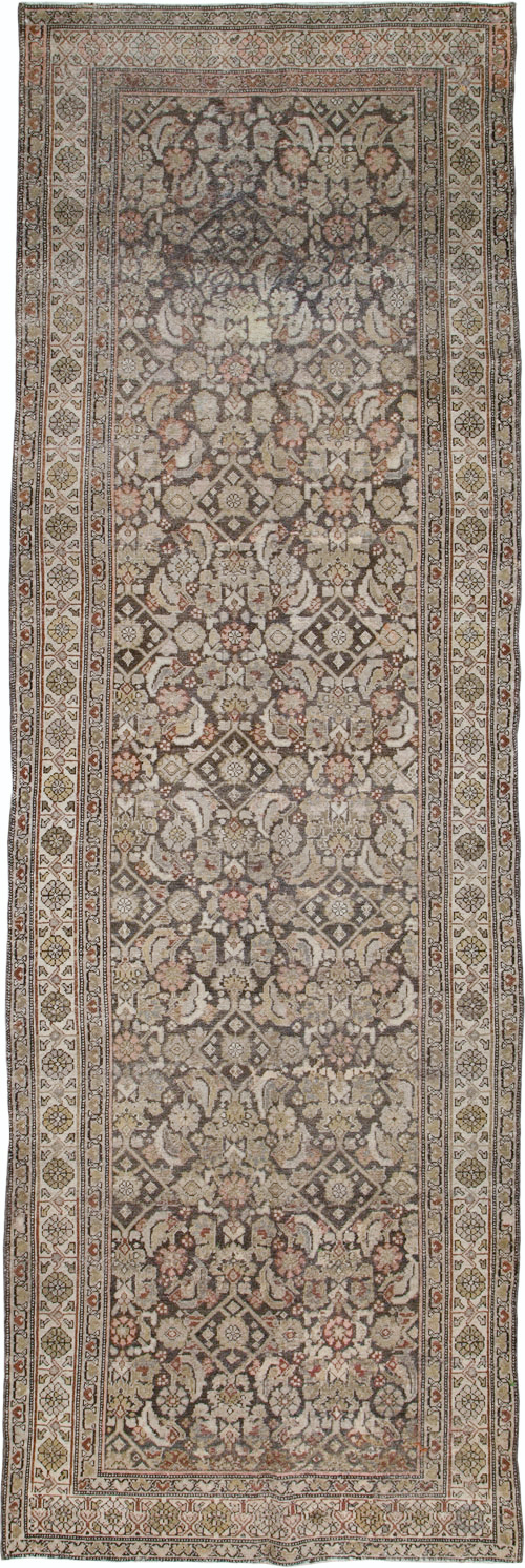 Antique Persian Malayer Runner, No.21556 - Staging