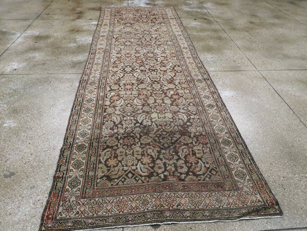 Antique Persian Malayer Runner, No.21556 - Staging