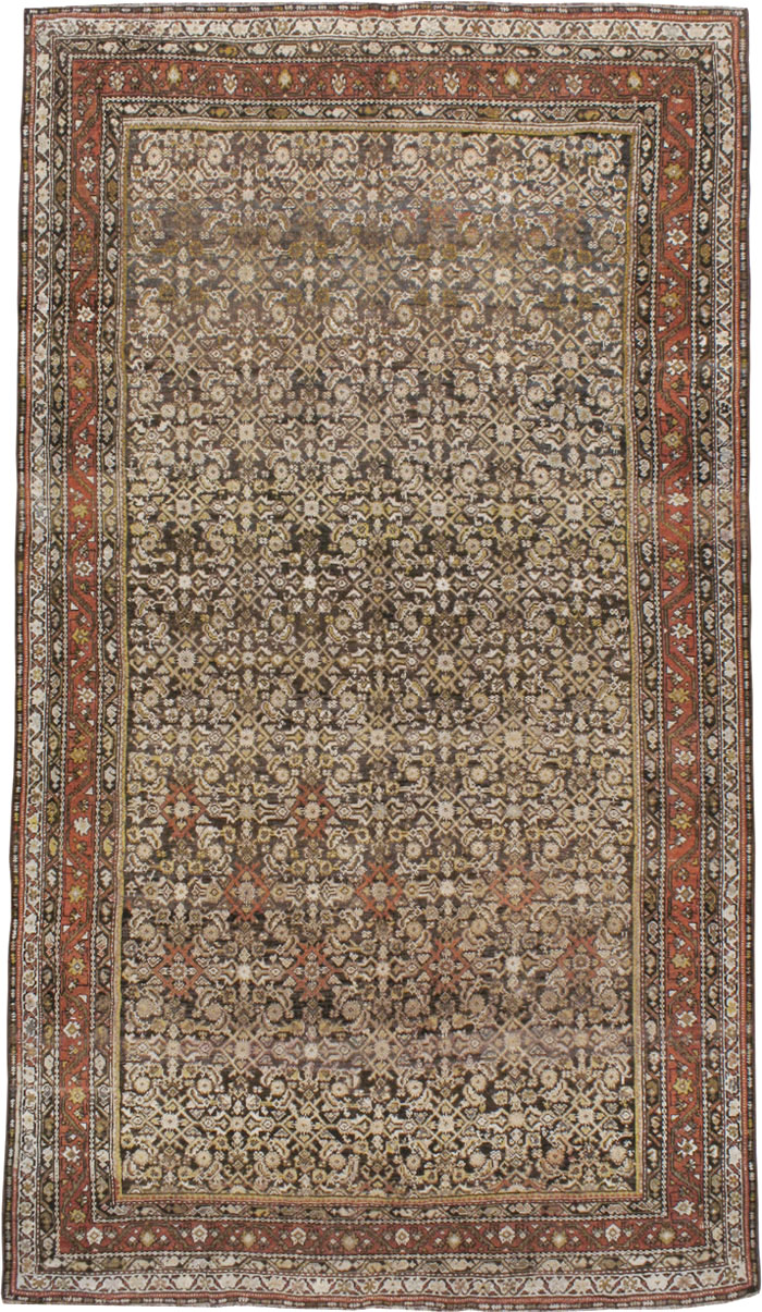 Antique Persian Kurdish Rug, No.21560 - Staging