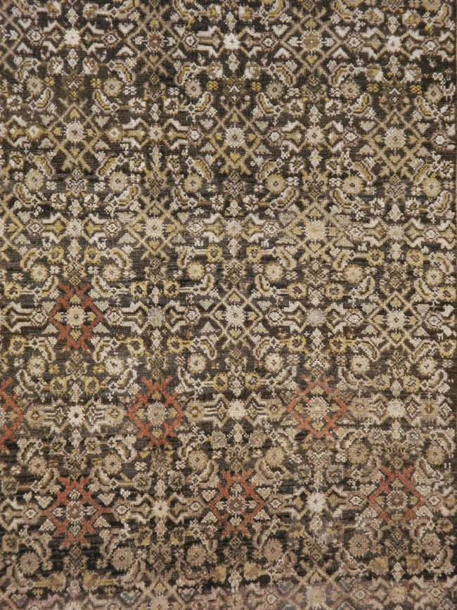 Antique Persian Kurdish Rug, No.21560 - Staging