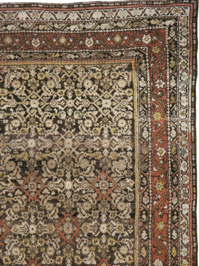 Antique Persian Kurdish Rug, No.21560 - Staging