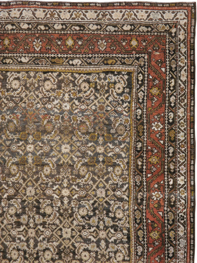 Antique Persian Kurdish Rug, No.21560 - Staging