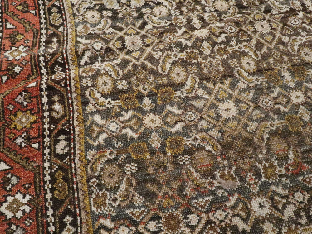Antique Persian Kurdish Rug, No.21560 - Staging