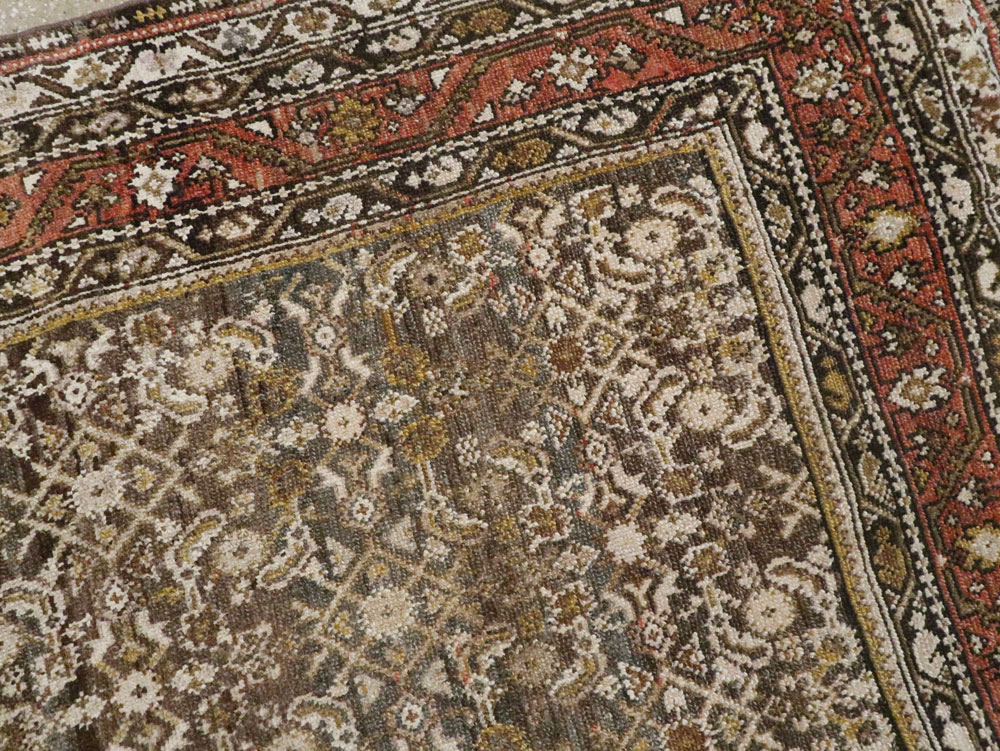 Antique Persian Kurdish Rug, No.21560 - Staging