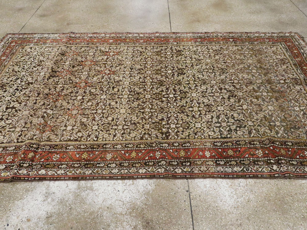 Antique Persian Kurdish Rug, No.21560 - Staging
