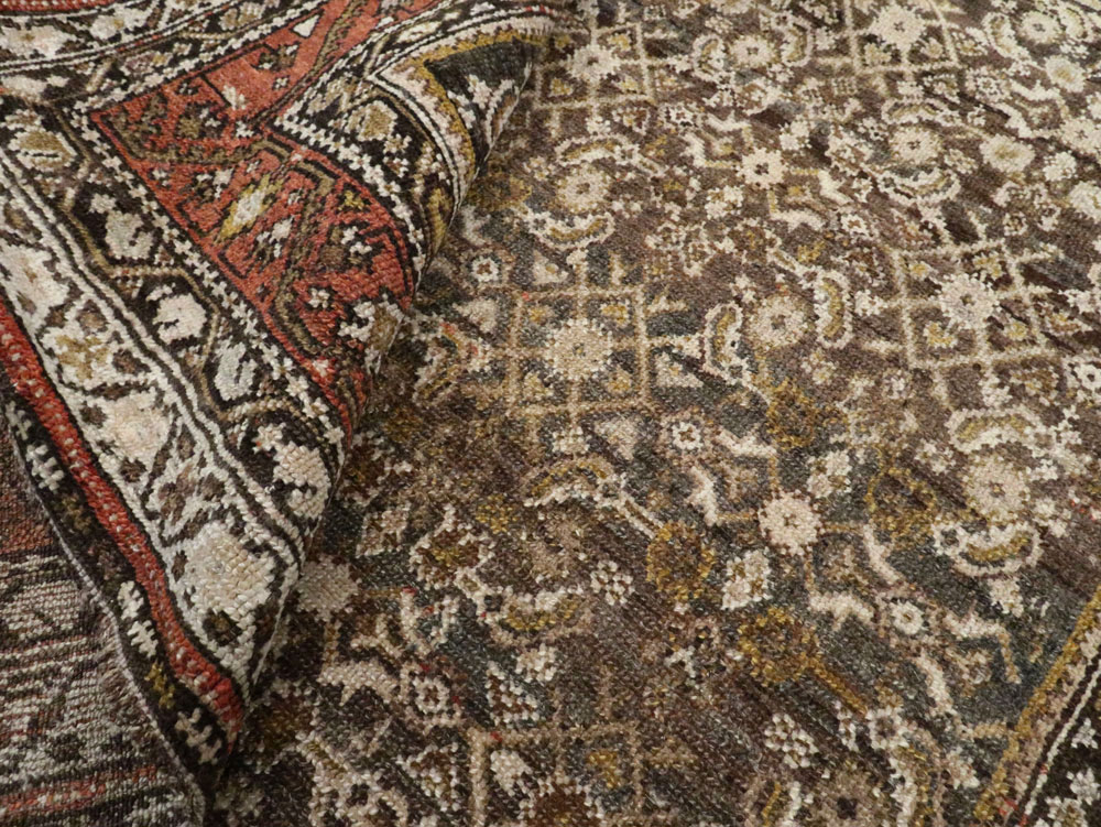 Antique Persian Kurdish Rug, No.21560 - Staging