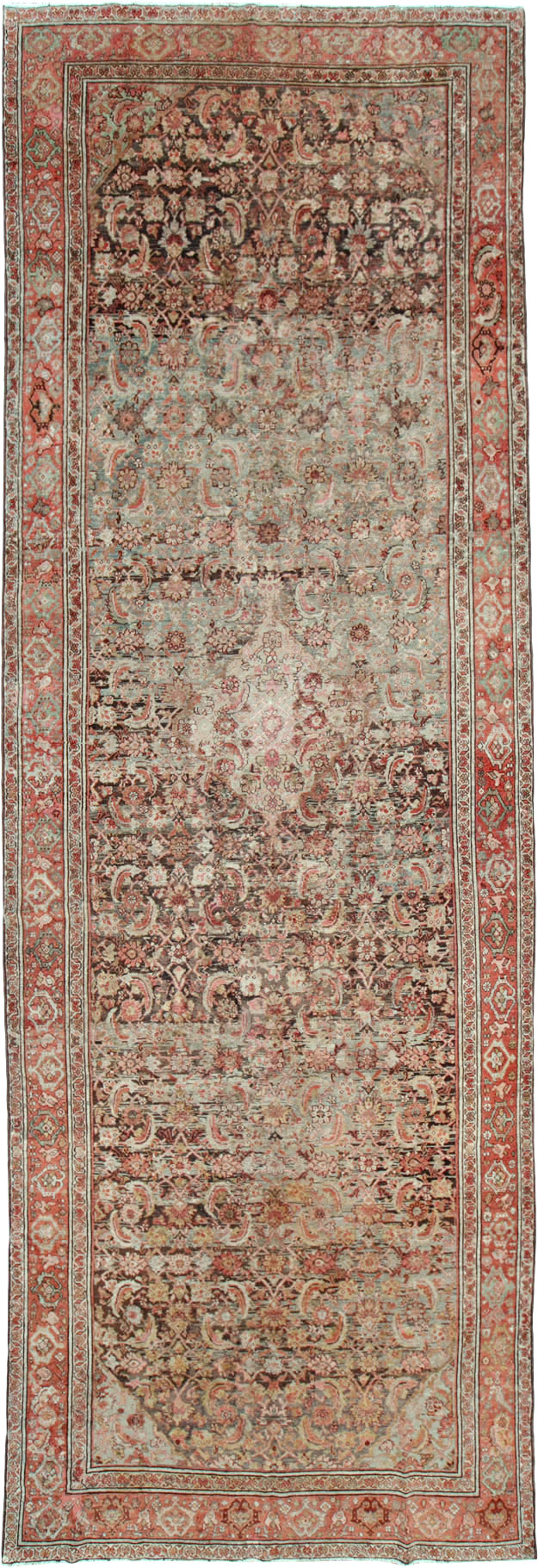 Vintage Persian Malayer Gallery Carpet, No.21562 - Staging