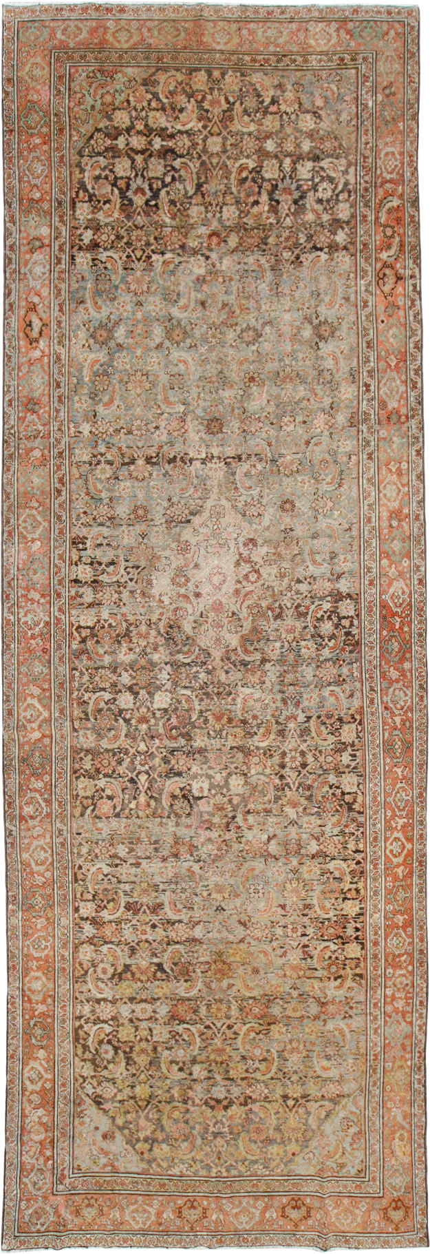 Vintage Persian Malayer Gallery Carpet, No.21562 - Staging