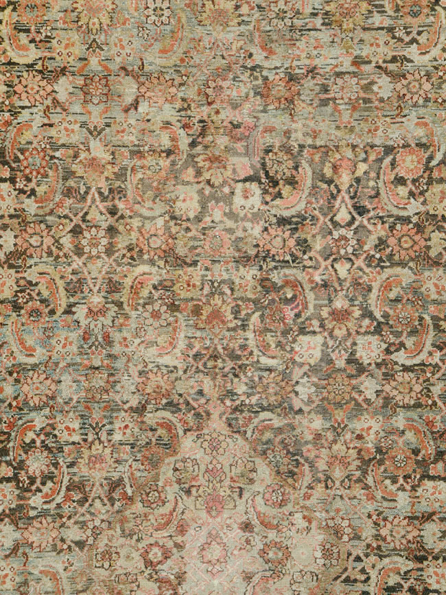 Vintage Persian Malayer Gallery Carpet, No.21562 - Staging