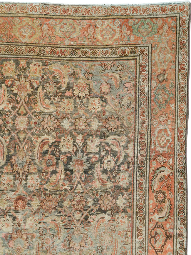 Vintage Persian Malayer Gallery Carpet, No.21562 - Staging