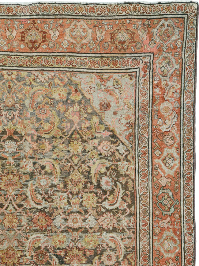 Vintage Persian Malayer Gallery Carpet, No.21562 - Staging