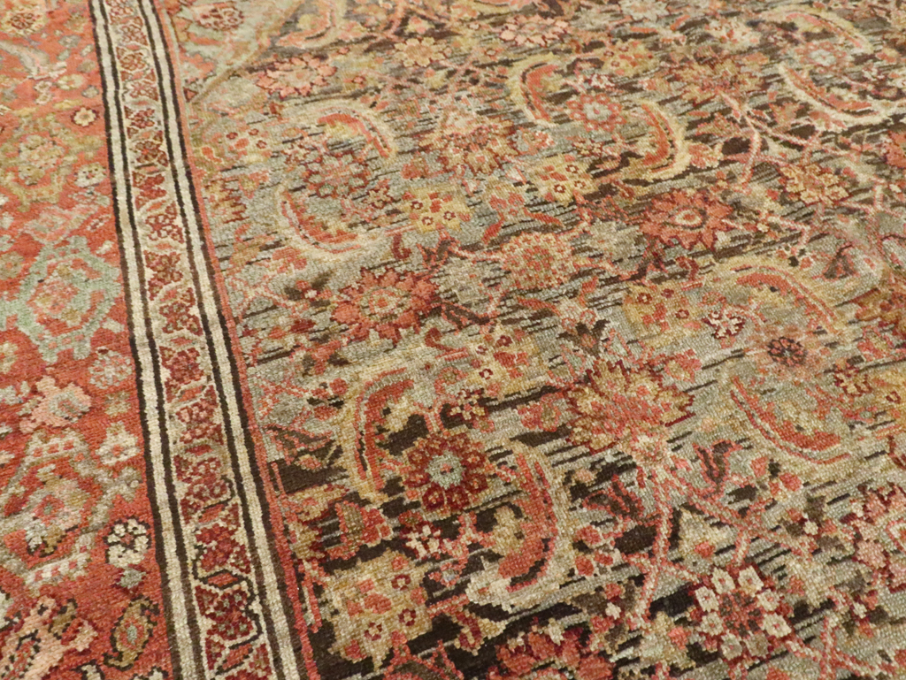 Vintage Persian Malayer Gallery Carpet, No.21562 - Staging
