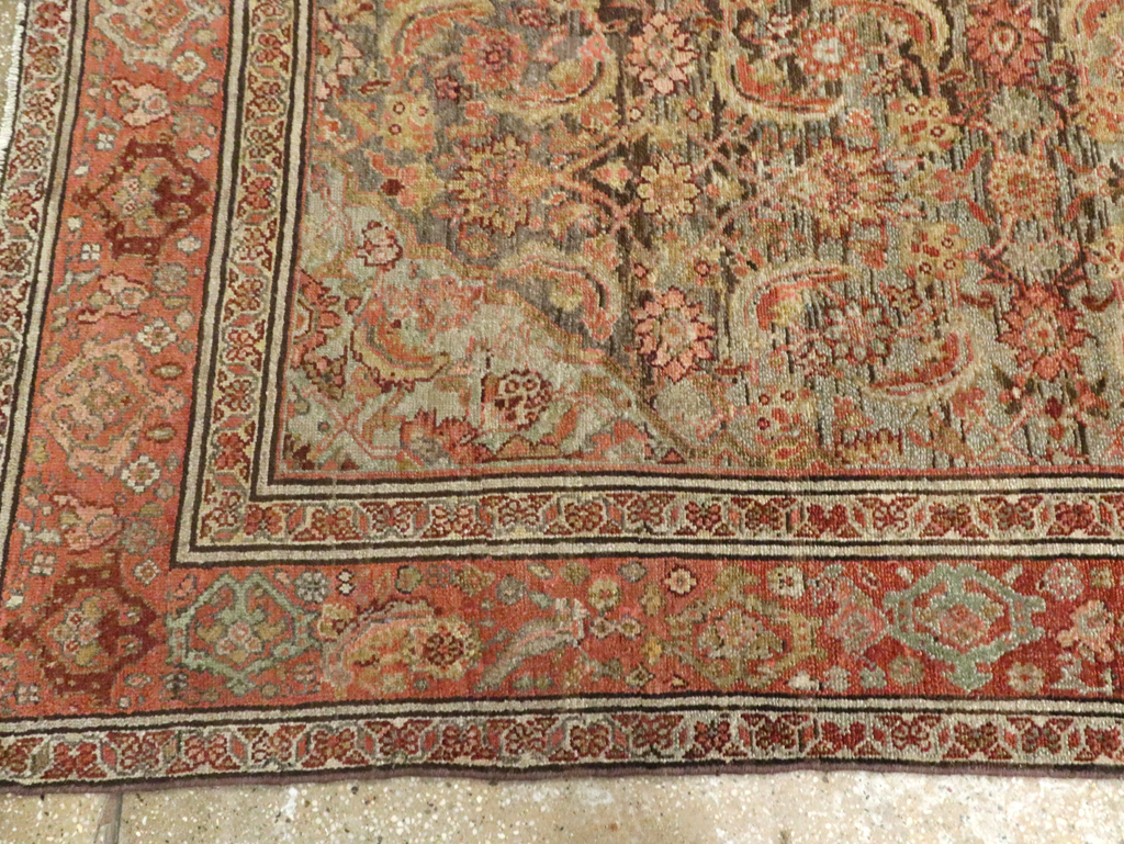 Vintage Persian Malayer Gallery Carpet, No.21562 - Staging