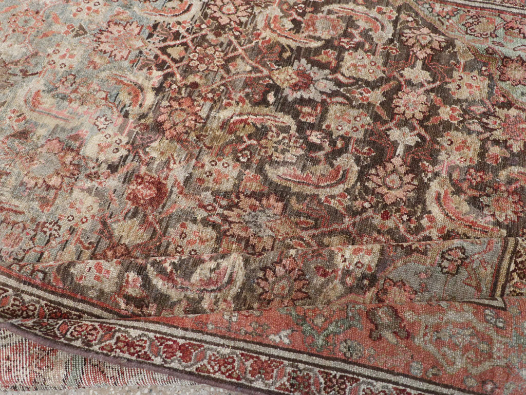 Vintage Persian Malayer Gallery Carpet, No.21562 - Staging