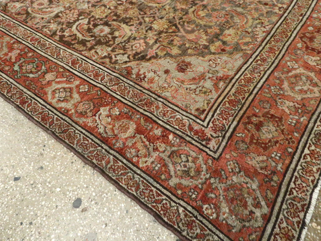 Vintage Persian Malayer Gallery Carpet, No.21562 - Staging