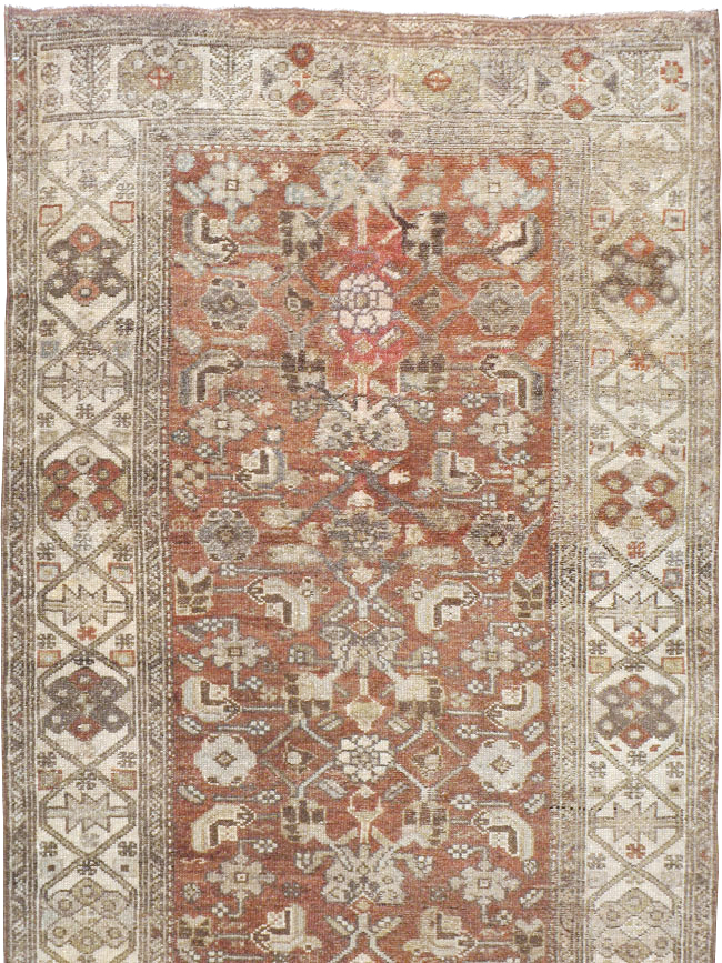 Vintage Persian Malayer Runner, No.21566 - Staging