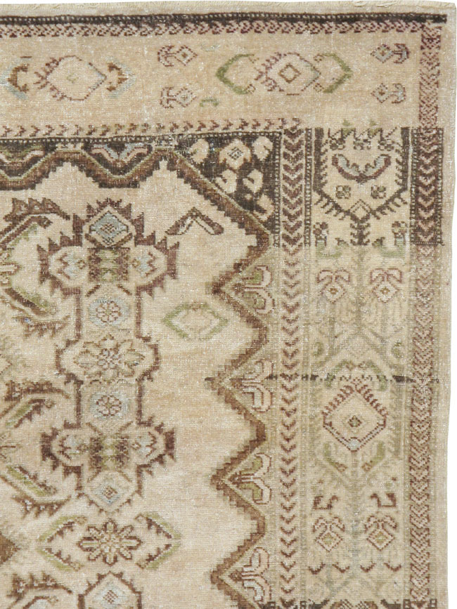 Vintage Persian Malayer Square Carpet, No.21569 - Staging