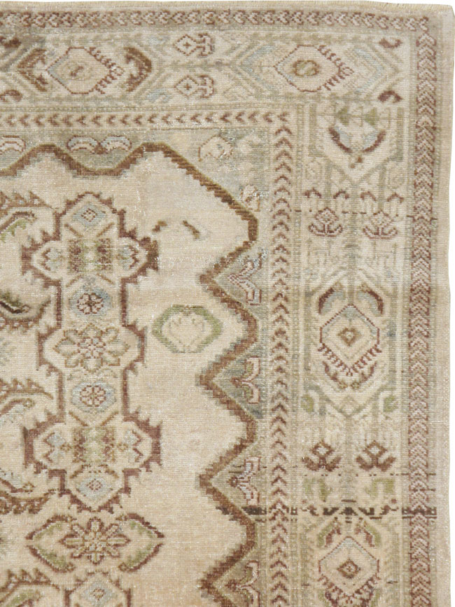 Vintage Persian Malayer Square Carpet, No.21569 - Staging