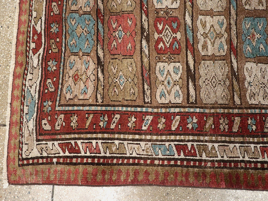 Antique Persian Kurdish Runner, No.21572 - Staging